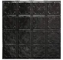 Textured Black Satin