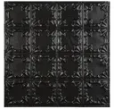 Textured Black Satin