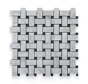 Carrara White With Black Dot