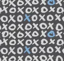 Blue And White On Slate Grey
