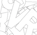Black Outline On White