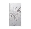 Taj White Marble With Silver Leaf
