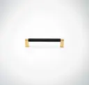 Matte Black With Satin Brass (gloss Lacquer)