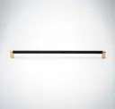15 In Matte Black With Satin Brass (gloss Lacquer)