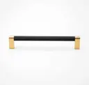 6.25 In Matte Black With Satin Brass (gloss Lacquer)
