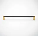 8 In Matte Black With Satin Brass (gloss Lacquer)