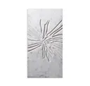 Taj White Marble With Silver Leaf
