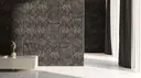 Black Wave With Gold Leaf