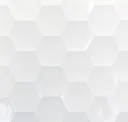 Glossy White Hexagon
