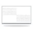12 Month Calendar Notes Black