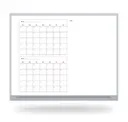 2 Month Calendar Burgundy